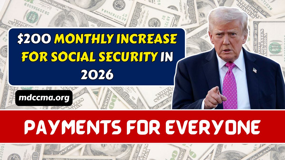 $200 Monthly Increase For Social Security In 2026